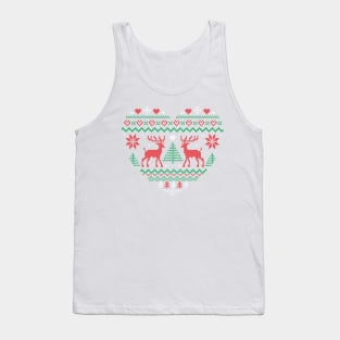 Scandi Style Christmas Heart Tank Top